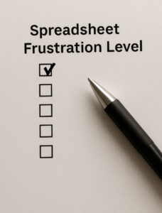 spreadsheet frustration test