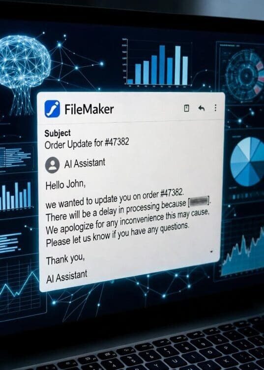 AI skill in FileMaker: Email drafting