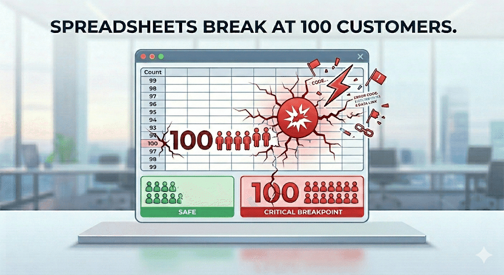 spreadsheets break at 100